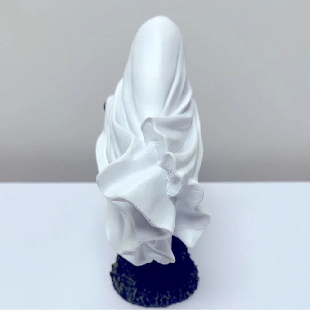 New Ghost Riding Bicycle with Ghost Dog in the Basket Figurine, Halloween